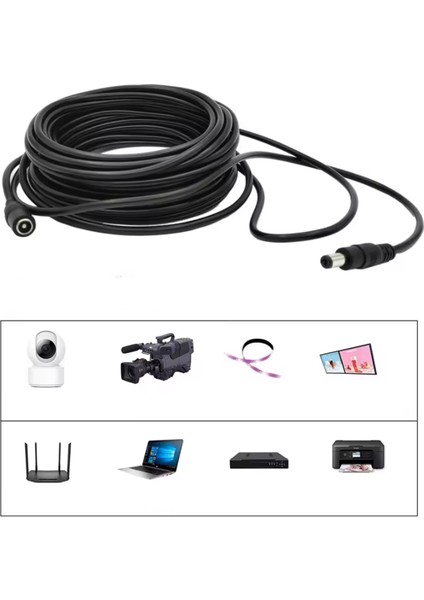 EC-5 AWG23 5 Metre Power Güç Uzatma Kablosu – 12V DC Wifi Kamera Modem Kayıt Cihazı Uyumlu fiyatları