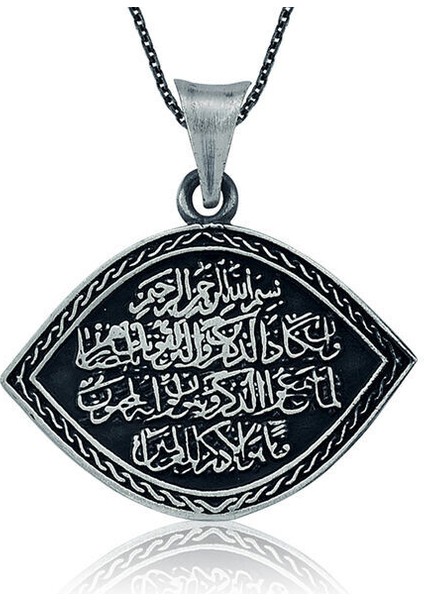 Nazarduası Mekik 925 Ayar Gümüş Kolye
