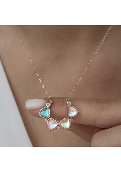 Rose Açılabilen Yonca 925 Ayar Gümüş Kadın Kolye