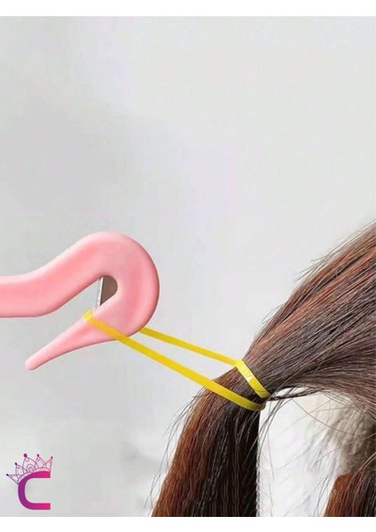 2'li Saç Örgü Lastiği Kesici Pembe Mor Renkli - Zarar Vermeyen Lastikli Saç Tokası Kesme Aparatı fiyatları