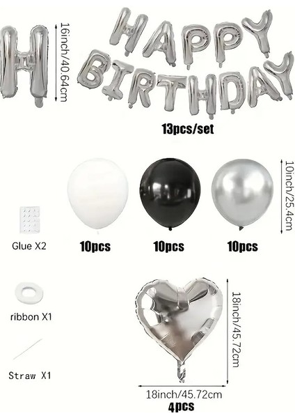 Happy Bırthday Süpriz Doğum Günü Balon Seti modelleri