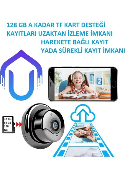 Yüksek Gece Görüşlü 1080P Mini Güvenlik Kamerası modelleri