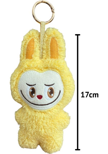 Labubu Vücutlu Peluş Charm, Peluş Anahtarlık Çanta Charmı Sarı 17 cm fırsatları