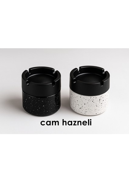 Cam Küllük - Granit Desenli 2 Li Küllük Seti Kafe Küllüğü Restoran Küllüğü Masaüstü Küllük 721992 fiyatları