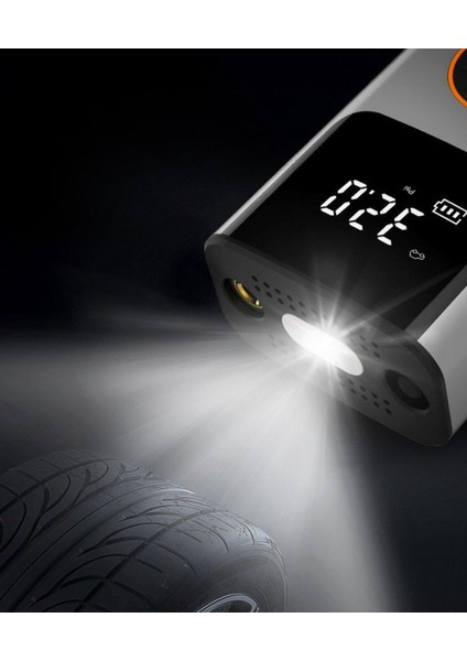 4000 Mah Şarjlı Taşınabilir Araba Lastik Hava Top Şişirme Pompası LED Işıklı Dijital Hava Kompresörü fırsatları