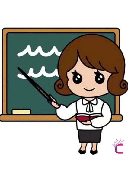 Öğretmen Tasarım Broş - Hediyelik Okul Öğrenci Öğretmenler Günü Hediyesi Yaka Iğnesi Meslek Broşu