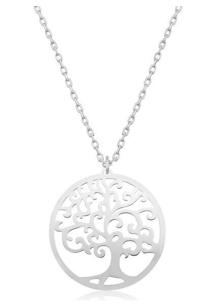 Hayat Ağacı 925 Ayar Gümüş Kadın Kolye