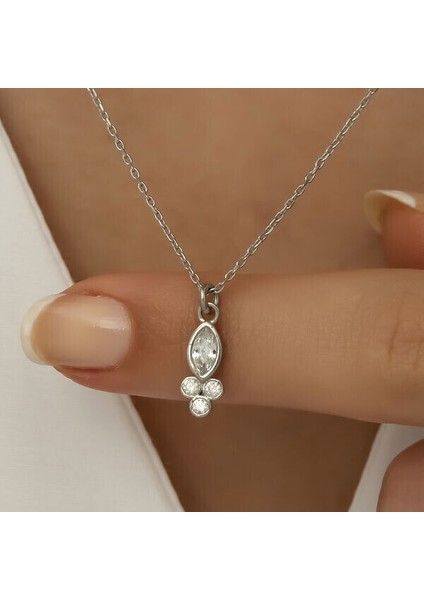 Tektaş 925 Ayar Gümüş Kadın Kolye