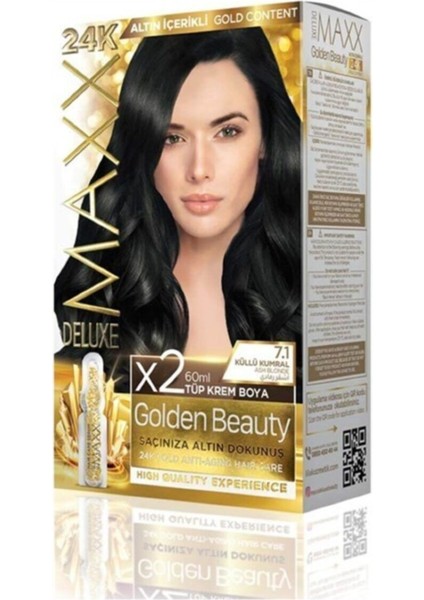 Golden 7.1 Küllü Kumral 24K Altın Içerikli Saç Boyası