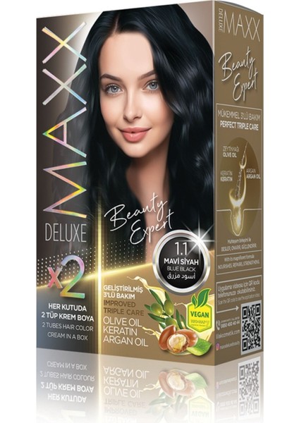Beauty Expert 1.1 Mavi Siyah Set Boya