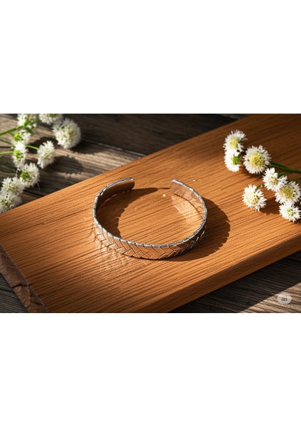 Gümüş Desen Bileklik