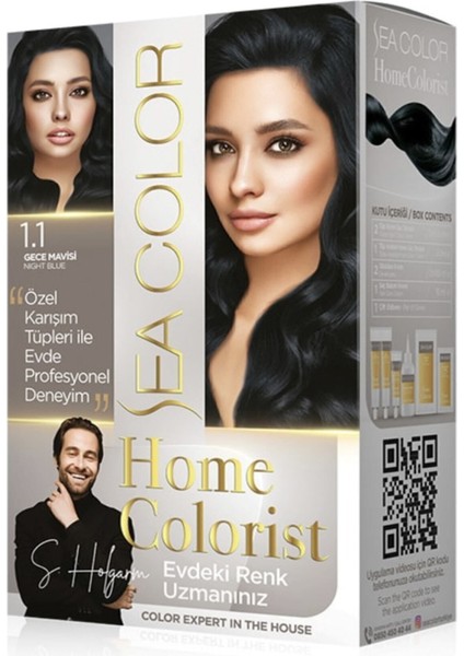 Homecolorist 1.1 Gece Mavisi Saç Boyası