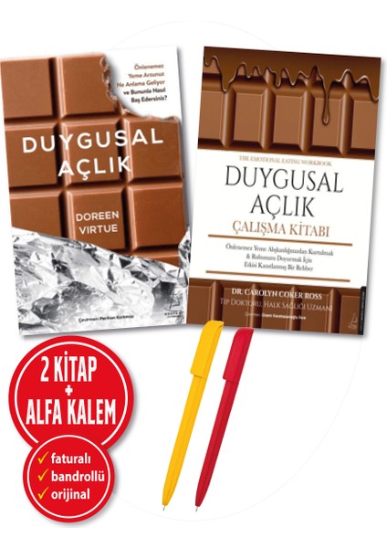 Alfa Kalem+ Duygusal Açlık+Duygusal Açlık Çalışma Kitabı 2 Kitap Yeni(Dr.corolyn Coker Ross, Doreen)