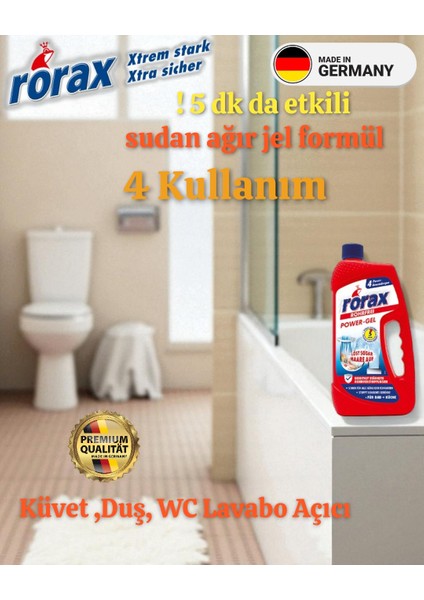 Pover Güçlü Lavabo Açıcı Jel 1 lt indirimleri