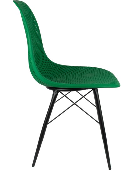 Safir Sandalye Yeşil 4’lü Set – Bahçe, Mutfak, Kafe, Balkon