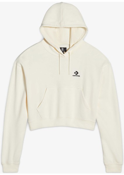 Chuck Taylor Boxy Kadın Ekru Kapüşonlu Sweatshirt