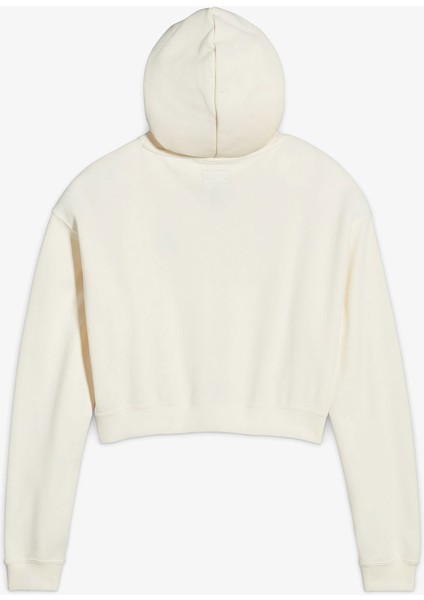 Chuck Taylor Boxy Kadın Ekru Kapüşonlu Sweatshirt modelleri
