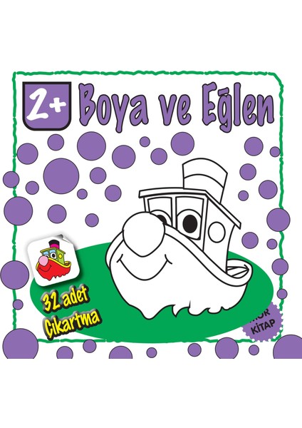 Boya ve Eğlen Mor Kitap