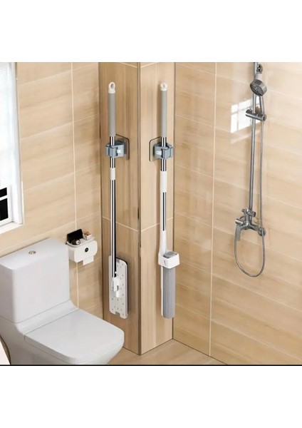 Yapışkanlı Pratik Mop Temizlik Fırçası Temizlik Sopası Tutucu Süpürge Sopa Askısı modelleri