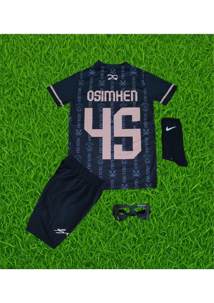 Yeni Sezon Galatasarây.solo Il Gala V.osimhen Çocuk Taraftar Forması Çorap ve Maskeli