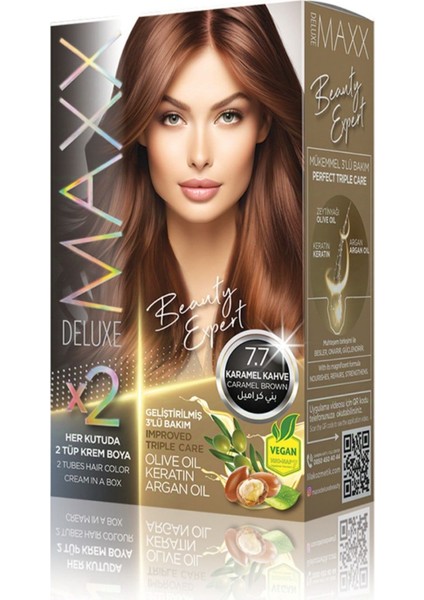 Beauty Expert 7.7 Karamel Kahve Set Boya