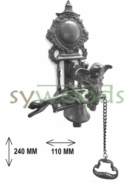 Melek kapı çanı pirinç malzeme dekoratif vintage dış kapı aksesuar siyah fiyatları