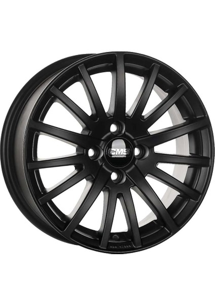 -465-24 6.5X15" 5X114.3 ET45 67.2 Complete Matt Black Jant (4 Adet)