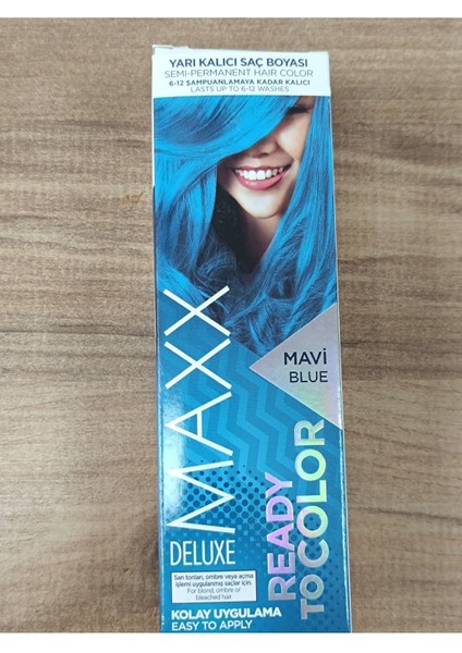Ready To Color Yarı Kalıcı Saç Boyası - Mavi indirimleri