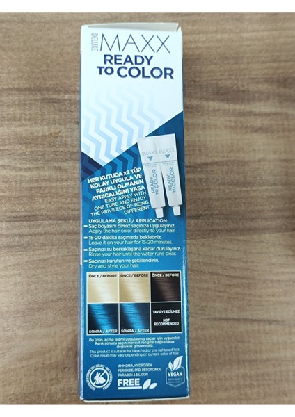 Ready To Color Yarı Kalıcı Saç Boyası - Mavi