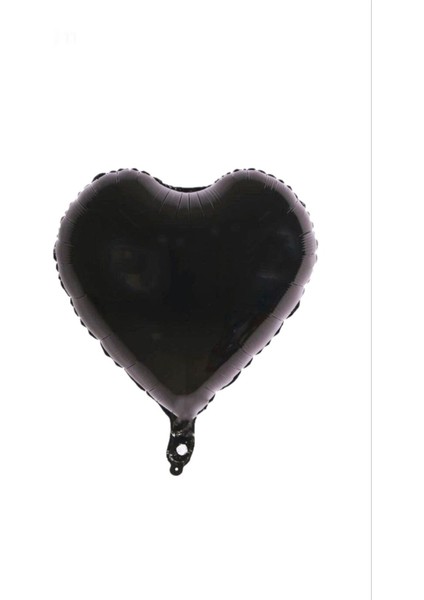 Siyah Kalpli Folyo Balon