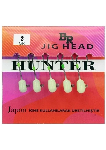 Jig Head - Hunter 3 gr Green Uv Glow