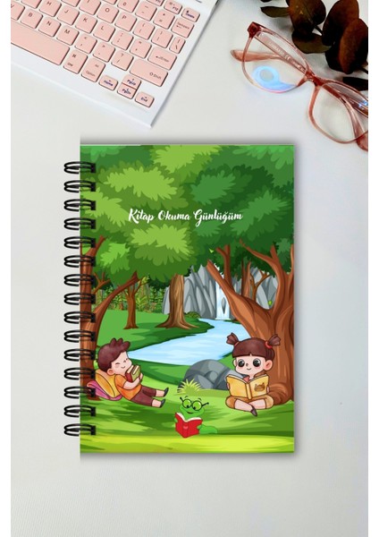 Renkli Orman Çocuk Kitap Okuma Günlüğü, Çocuklar Için Günlük, Book Reading Daily, Ajanda, Planlayıcı