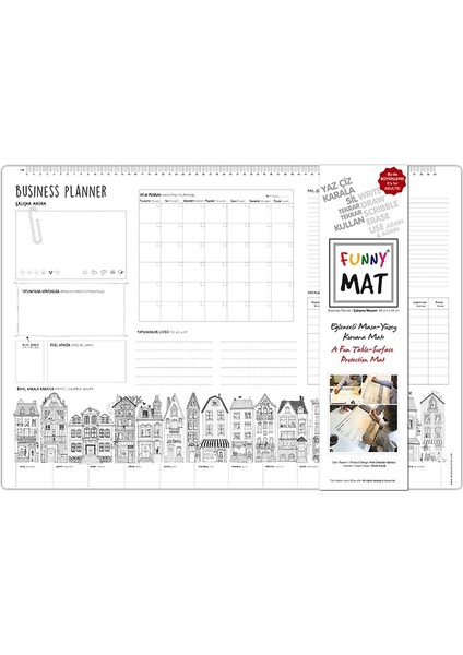 Funny Mat - Çalışma Masam (Business Planer - Büyük Boy) - 68X48CM