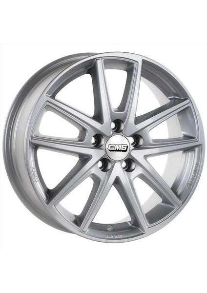 -1186-10 6.5X16" -5X108 ET50 63.4 Racing Silver Jant (4 Adet)