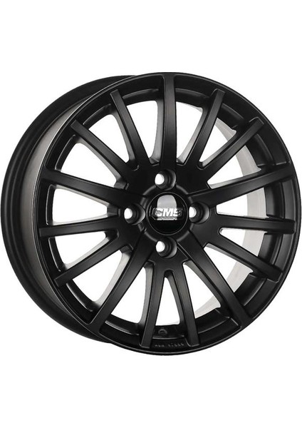 -465-13 6.5X15" -5X100 ET38 67.2 Complete Matt Black Jant (4 Adet)
