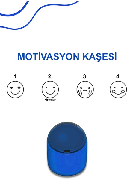 Öğretmen Öğrenci Motivasyon Kaşesi, Veli Motivasyon Kaşesi, Defter ve Kitap Ödev Kontrol Kaşesi