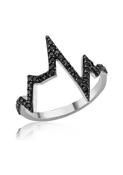 Kalp Ritimi 925 Ayar Gümüş Kadın Yüzük