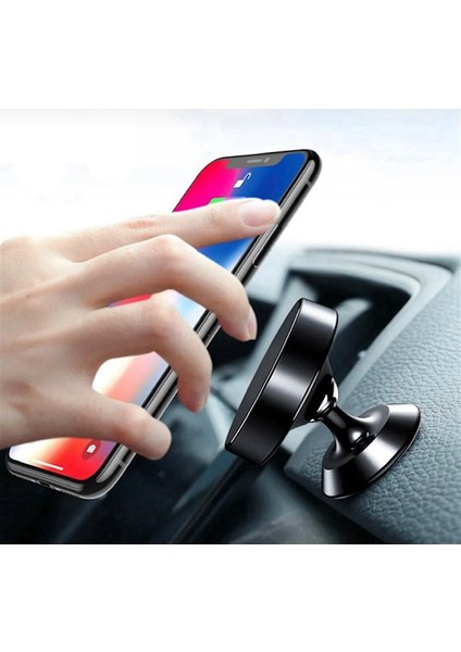 Tüm Cihazlara Uyumlu Mıknatıslı Telefon Tutacağı Siyah Araç Içi Telefon Tutucu Masaüstü fiyatları
