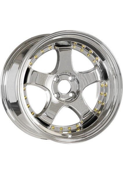 -L002-15 9.5X18" -5X112 ET25 73.1 Vc+Gold Rivet Jant (4 Adet)