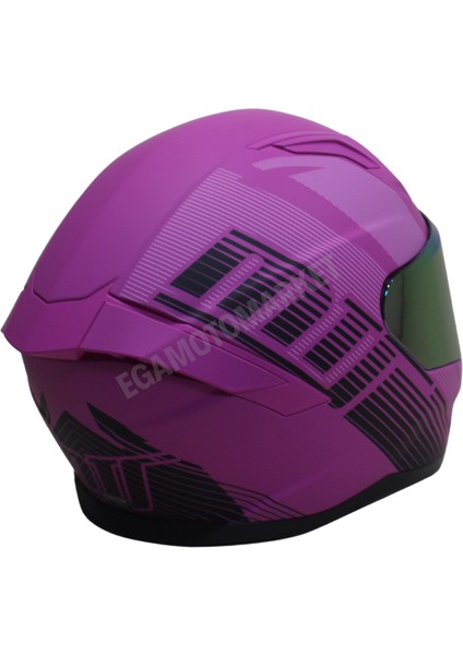 Mts M-910 Lady Fuchsia Full Face Kadın Kask – Güneş Vizörlü, Dot- modelleri