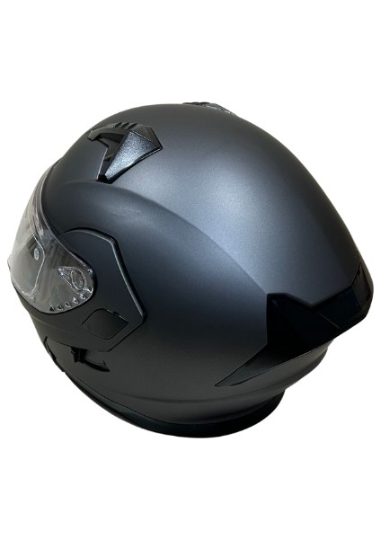 Jk Çene Açılır Motosiklet Kaskı Mat Gri – Şehir İçi Konfor Ve Kor modelleri