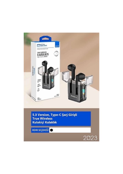 ACB56 Acl 5.3 Versiyon Type-C Şarj Girişli True Wireless Kulakiçi Kulaklık