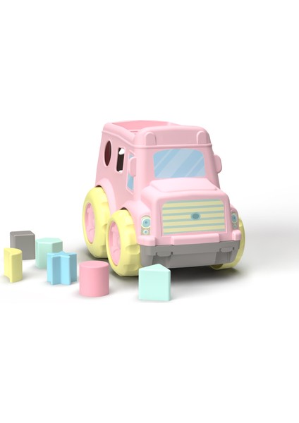 Bultak Otobüs Şekil Eşleştirme Oyuncağı 1 Yaş+ Montessori Eğitim Seti