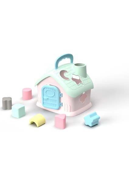 Bultak Ev Şekil Eşleştirme Oyuncağı 1 Yaş+ Montessori Eğitim Seti