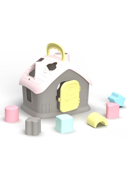 Bultak Ev Şekil Eşleştirme Oyuncağı 1 Yaş+ Montessori Eğitim Seti modelleri