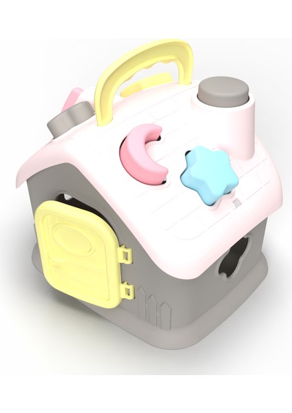 Bultak Ev Şekil Eşleştirme Oyuncağı 1 Yaş+ Montessori Eğitim Seti