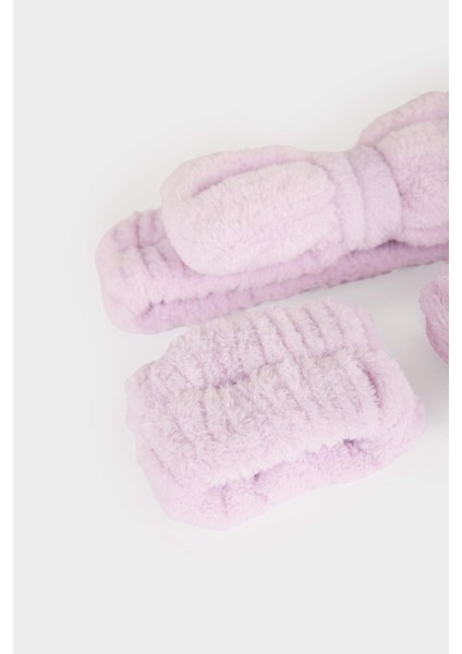 Kadın 2'li Saç Bandı ve Havlu Bileklik Makyaj ve Cilt Bakımı Uygulama Seti F6662AXNS fırsatları