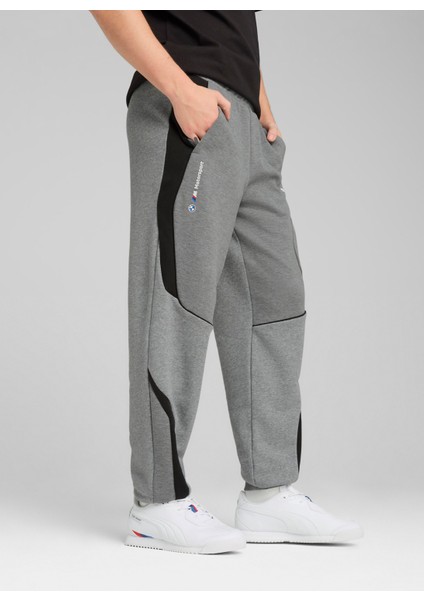 63061703 Bmw Mms Sweat Pants Reg/cc Gri Lastikli Bel Regular Fit Düz Erkek Eşofman Altı