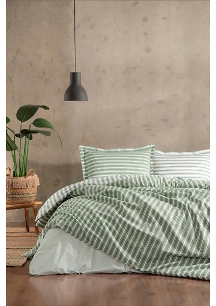 Özdilek Çift Kişilik Ranforce Nev Takımı Trioline Yeşil