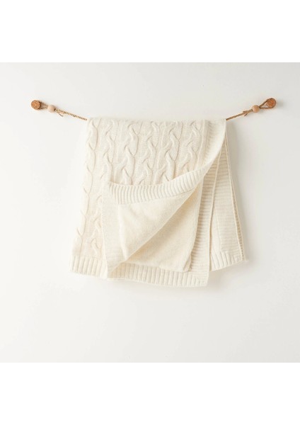 AC26340 Triko Battaniye Ekru